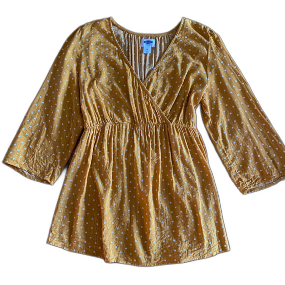 Old Navy Yellow Polka Dot Maternity Tunic Women's XS - Picture 1 of 8